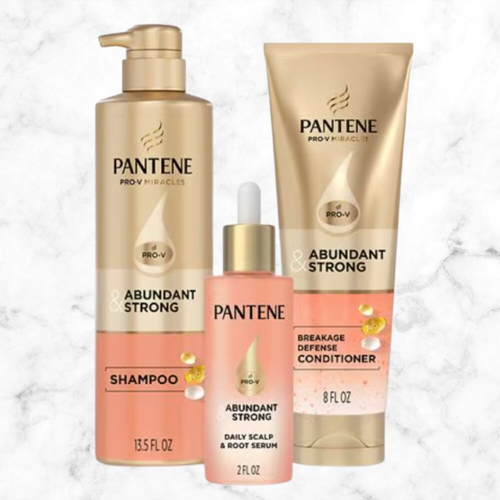 NEW | PANTENE Abundant & Strong Anti-Hair Loss 3-Step System Set | Hair Growth
